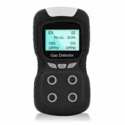 Safe Smart O2 CO H2S Sound Light Vibration Alarms Tester Gas Detector Sensor