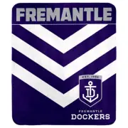 Fremantle Dockers Freo AFL Polar Fleece Throw Rug Blanket Mothers Birthday Gift