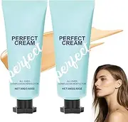 Supreme Perfect Creme,All-Over Complexion Perfector,Long-Lasting CC Cream Foundation,Waterproof Transfer-Resistant Skin Tint. (2pcs)