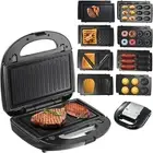 8 in 1 Electric Multifunctional Sandwich Maker,Panini Press,Mini Donut Machine,M