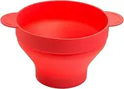 Microwave Popcorn Bowl, Popcorn Popper Microwave Bowl - Silicone Popcorn Bowl Hot Air Popper - Multifunctional, Heat Resistant Food Container for Home,