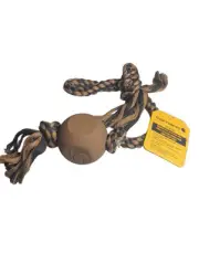 Carhartt Rubber Ball Dog Rope Pull Durable Pet Toy PT0274 Pull Fetch Chew NEW