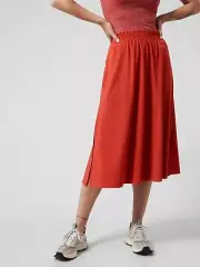 Athleta XL Extra Large Savannah Skirt Currant Red NEW! #798610