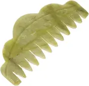 HEATSHAKING Jade Scalp Comb for Multifunctional Head Massage Tool with Large Teeth for Scalp Stimulation and Relaxation Portable Design for Go Hair Care