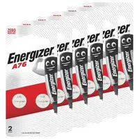 在飛比找森森購物網優惠-【Energizer勁量】 鈕扣型A76鹼性電池12顆 吊卡