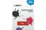 Emtec K100 USB 2.0 32GB Memory Storage Stick Pen Flash Drive For PC, Laptop Red