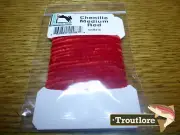RED MEDIUM CHENILLE RAYON HARELINE DUBBIN YARN - NEW FLY TYING MATERIAL