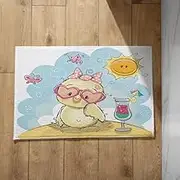 Ultra Light Hiking Floor Mat Cute Cartoon Entrance Mat for Children Bath Mat Fun Entrance Mat 50 x 80 cm