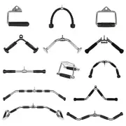 Cable Pulley Attachment Tricep Rope V Grip LAT Pull Down Gym Accessory