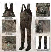 Toddler Kids Chest Waders Bootfoot Neoprene Waterproof Fishing Hunting Sz 3t