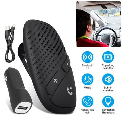 Sun Visor Wireless Hands Free Car Kit Speakerphone Speaker Phone for Bluetooth
