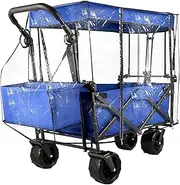 Cart Rain Cover, Waterproof Cart Cover | Folding Car Rain Cover Cart Rain and Wind Cover | Folding Waterproof Pull Car Rain Cover, Outdoor Multifunctional Car Rain Cover