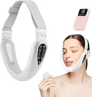 4-in-1 Massager for Face, Contour Flex Facial Sculpting Device for Double Chin, 5 Nursing Modes & 15 Levels of Intensity &180° Foldable, Reduces Sagging Skin,White