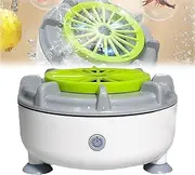 Seattleget Efficient Portable Fruit and Vegetable Washers, Automatic Fruit Washing Machine,Fruit Vegetable Meat Purifier, USB Ultrasonic Wireless Veggie Cleaner Device(A)