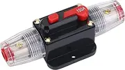 Car Audio Circuit Breaker, 150A Manual Reset fuze Holder, Alloy Material, High Conductivity, Overload Protection for Car Stereo/Video System, Easy Installation on Panel or Firewal