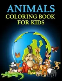 在飛比找博客來優惠-Animals Coloring Book For Kids