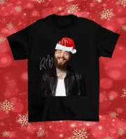 Rare Merry Christmas Post Malone Black Unisex All Size Shirt TT1221
