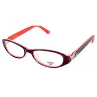 在飛比找PChome24h購物優惠-Anna Sui 安娜蘇 祕密花園蝴蝶造型眼鏡(紫紅色) A