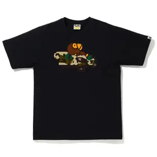 A Bathing Ape - 2G80110003 1ST CAMO MILO ON BAPE TEE 短T (黑黃)