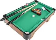 Kids Pool Table Set, Mini Billiards Table Set Entertainment Snooker Table with Chalk for Games Leisure Office Home Children