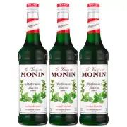 Monin Syrup Peppermint Cooling Mint 700ml 3er Pack