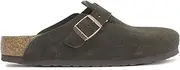 [Birkenstock] Unisex Boston Soft Footbed, Mocha Suede, 44 M EU