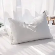 Luxury Goose Feathers Down Pillow Queen Size, Hotel Quality Fluffy Bed Pillow...