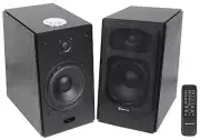(2) Speaker Home Theater System For Toshiba Smart TV Television - In Black