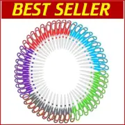 Colorful 8" Scissors - Bulk Pack of 50 with Soft Grip for Home, School & Office