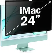 ZOEGAA Removable 24 inch iMac Privacy Screen Filter (2021-2024, M1, M3, M4 Chip), Computer Monitor Privacy Screen for iMac 24 inch and Anti-Spy Anti Blue Light Glare Filter