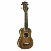 Tiki '9 Series' Koa Solid Top Soprano Ukulele with Hard Case (Natural Satin)