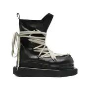 [Rick Owens] Rick Owens Lace-up Platform Boots 44 IT BLACK