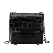 Chain Flap Crossbody Handbags Fashion Alligator PU Leather Women Shoulder Bags Popular Simple Female Daily Bag