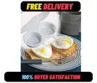 New 1/2PC Microwave Egg Steamer | Food-Grade Plastic Egg Poacher & Cooking Mold