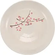 Ceramic Round Plate Small Appetizer Plate Handpainted Blossom Design Multifunctional Serving Fade Resistant Colors