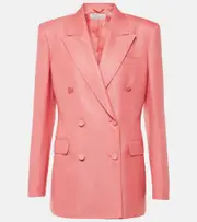[Gabriela Hearst] Gabriela Hearst Gavin silk and wool blazer AU 12 pink