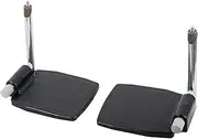 NC Durable Wheelchair Footrest Drive Wheelchairs, Manual Wheelchairs, Scratch Proof Universal Foot Pedal Wheelchair Parts, Equipment - Plastic with Pole
