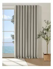 [Cadence & Co.] Bennett Faux Linen Blockout S-Fold Curtain in Natural
