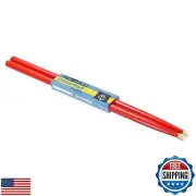 PATIKIL Maple Wood Drumstick Anti Slip Drum Stick 7A Red 1 Pair for Drumming