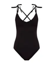 Isabel Marant Swan One-Piece Swimsuit FR34,FR36 Black