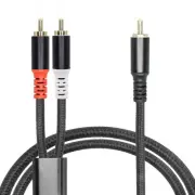 RCA Y Cable 6FT RCA 1 Male to 2 Female Audio Speaker Y Adapter Splitter Cable...