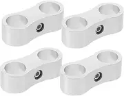 Mikinona 4pcs Aluminum Alloy Hose Separator Clamp Fuel Line Mounting Fixing Clamps Easy Installation Versatile Use Secure Design for Automotive Applications