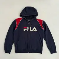 在飛比找蝦皮購物優惠-FILA 拉鏈帽T外套