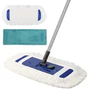 Dust Mop for Hardwood Floors with Extendable Long Handle 57'' and 2 D...