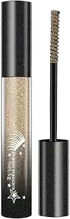 Silver Mascara | Waterproof Sparkling Mascara | Smudge-Resistant Sparkling Eyelashes Makeup Eyelash Tint Long-Lasting for Bachelor Parties Stage Use