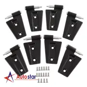 16PCS Steel Door Hinge Kit Inside & Outside For Jeep Wrangler JK 3.6L 2007-2018