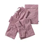 Christy Gingham Ruffle Cotton Pajama Set