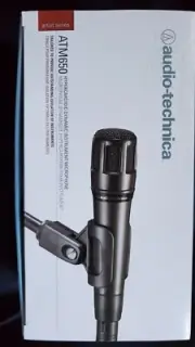 Audio Technica ATM650 Dynamic Guitar/Snare/Percussion Instrument Microphone Mic
