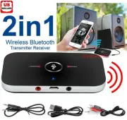 Bluetooth 5.0 Transmitter Receiver 2 in1 Wireless Audio 3.5mm Jack Aux Adapter