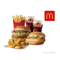 在飛比找momo購物網優惠-【麥當勞】大麥克+勁辣鷄腿堡+麥克鷄塊10塊+中包薯條+小杯